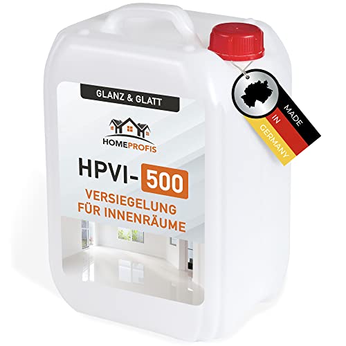 Home Profis® HPVI-500 glasklare Premium Versiegelung (24m²) für Garage & Werkstatt – Transparente 2K Epoxidharz Bodenversiegelung bis zu 12kg Schutzschicht Innen Laminierharz für Bodenbeschichtung von Home Profis