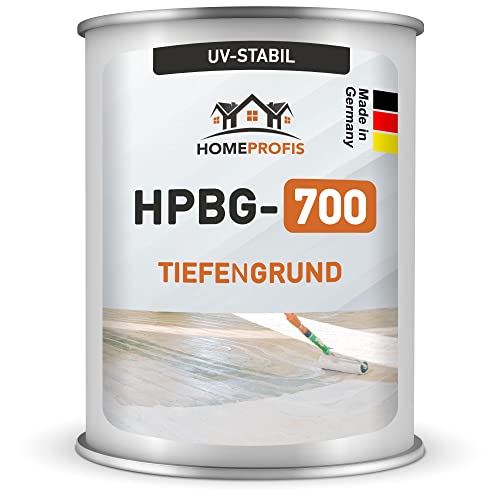 Home Profis HPBG-700 1K Grundierung (UV-beständig) für Beschichtung (10kg | bis 50m²) – Diffusionsgeschlossener Primer Tiefengrund und Haftvermittler für Bodenfarbe und Dachziegelfarbe von Home Profis