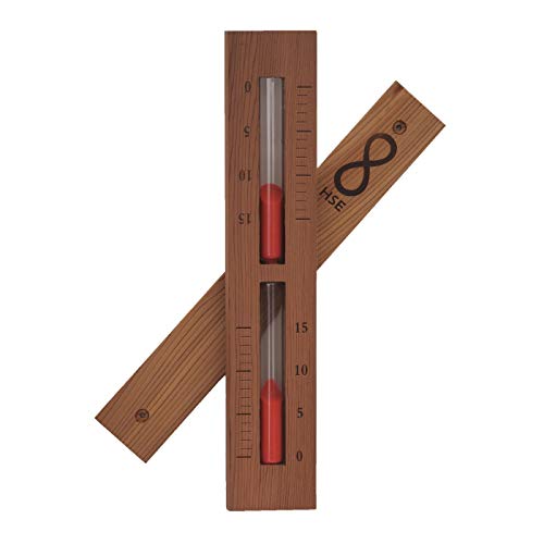 Home Sauna Experience Hse Cedar Box Sauna Sand Timer 15 Minuten Rust Red von Home Sauna Experience