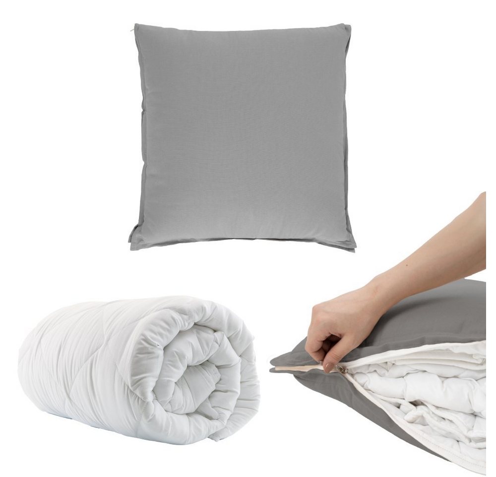 Home Sense Microfaserbettdecke 135x200 Set Mit Kissen Baumwolle,2 in 1 Sowohl Kissen als auch Blanket von Home Sense