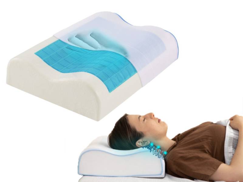 Home Sense Nackenstützkissen Kühlkissen, orthopädisches Kissen, Nackenkissen gegen Nackenschmerzen von Home Sense