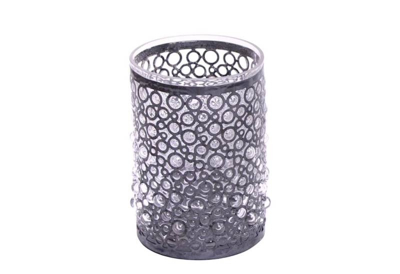 Home Society B.V. Windlicht Windlicht Liam Dots L mit Metall und Rost 14cm Rustikal Shabby von Home Society B.V.
