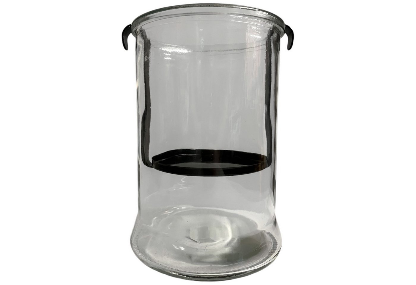 Home Society B.V. Windlicht Windlicht Glas mit Metalleinsatz schwer 21x15cm Modern Kerzenhalter Home Society B.V. Windlicht Windlicht Glas mit Metalleinsatz schwer 21x15cm Modern Kerzenhalter von Home Society B.V.