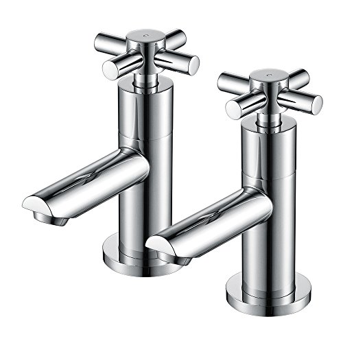 Home Standard® Acel Badezimmer-Wasserhähne mit Kreuzkopf, Chrom poliert von Home Standard