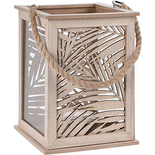 Laterne Windlicht LEAF DESIGN 26x18x18 cm von Home Styling Collection