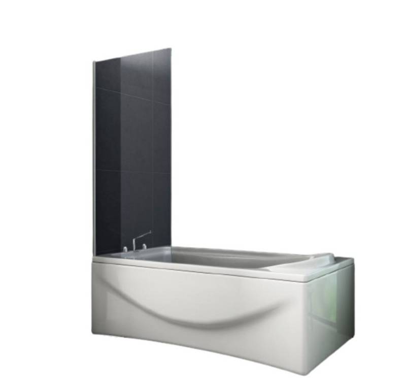 Home Systeme Badewannenaufsatz Duschwand Duschtrennwand Duschkabine Duschabtrennung Glaswand Klarglas von Home Systeme