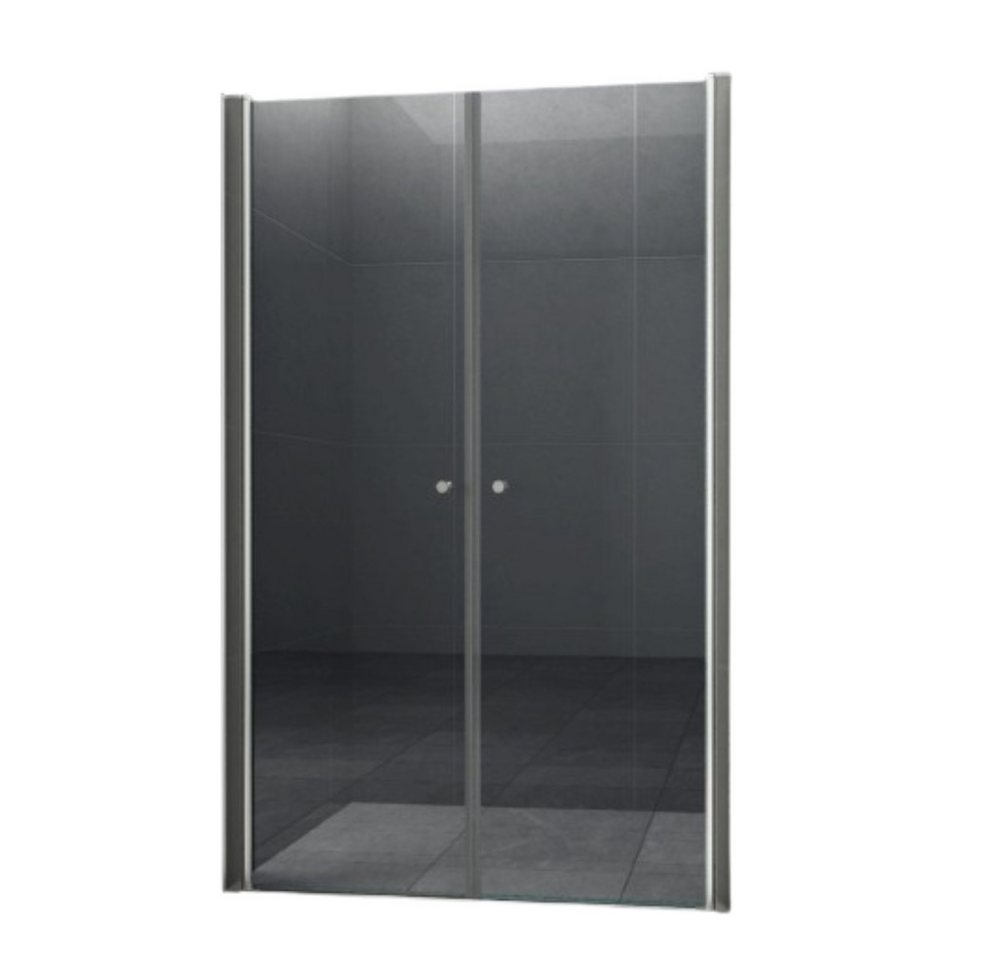 Home Systeme Dusch-Doppelflügeltür SANY Nischentür Duschkabine Dusche Duschwand Schwingtür Pendeltür Glas, 80x180 cm von Home Systeme