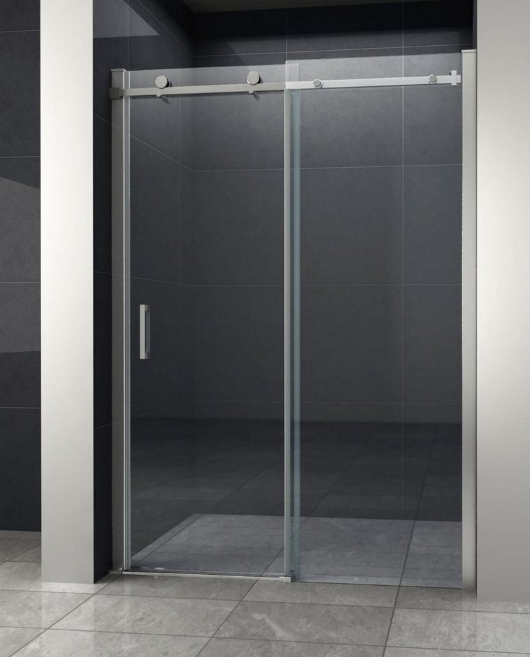 Home Systeme Dusch-Schiebetür SOIL Nischentür Duschkabine Dusche Duschwand Glastür Duschtür ESG Glas, 100x195 cm von Home Systeme