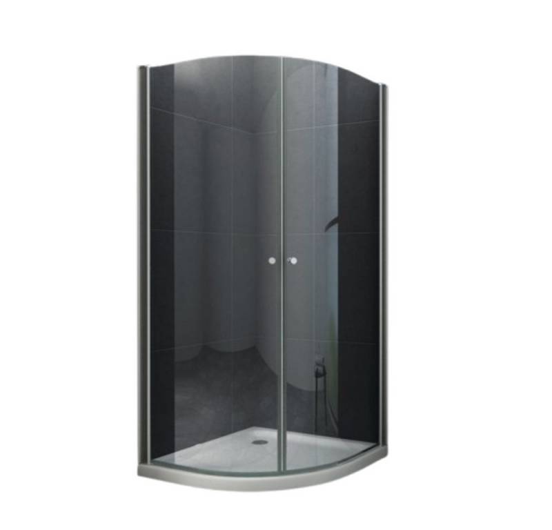 Home Systeme Eckdusche AKA Viertelkreis Duschkabine Dusche Duschwand Duschabtrennung Glas ESG, BxT: 90x90 cm von Home Systeme