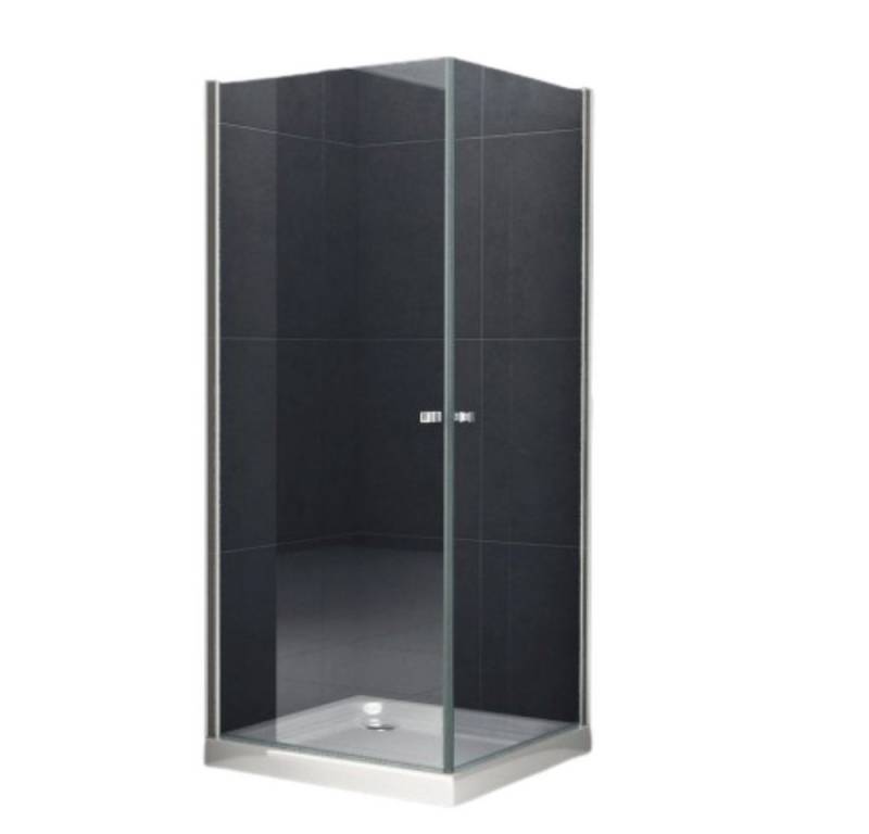 Home Systeme Eckdusche MALO Duschkabine Dusche Duschwand Duschabtrennung Duschtür Glas ESG, BxT: 90x90 cm von Home Systeme