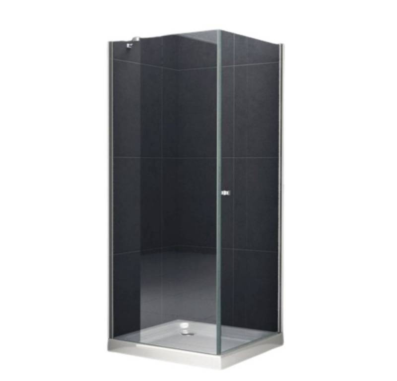 Home Systeme Eckdusche MALO-FIX Duschkabine Dusche Duschwand Duschabtrennung Duschtür ESG, BxT: 90x90 cm von Home Systeme