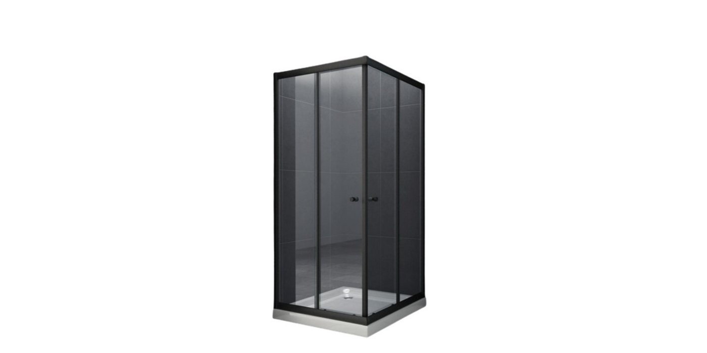 Home Systeme Eckdusche MILA Duschkabine Dusche Duschwand Duschabtrennung Duschtür Glas ESG, BxT: 80x80 cm von Home Systeme