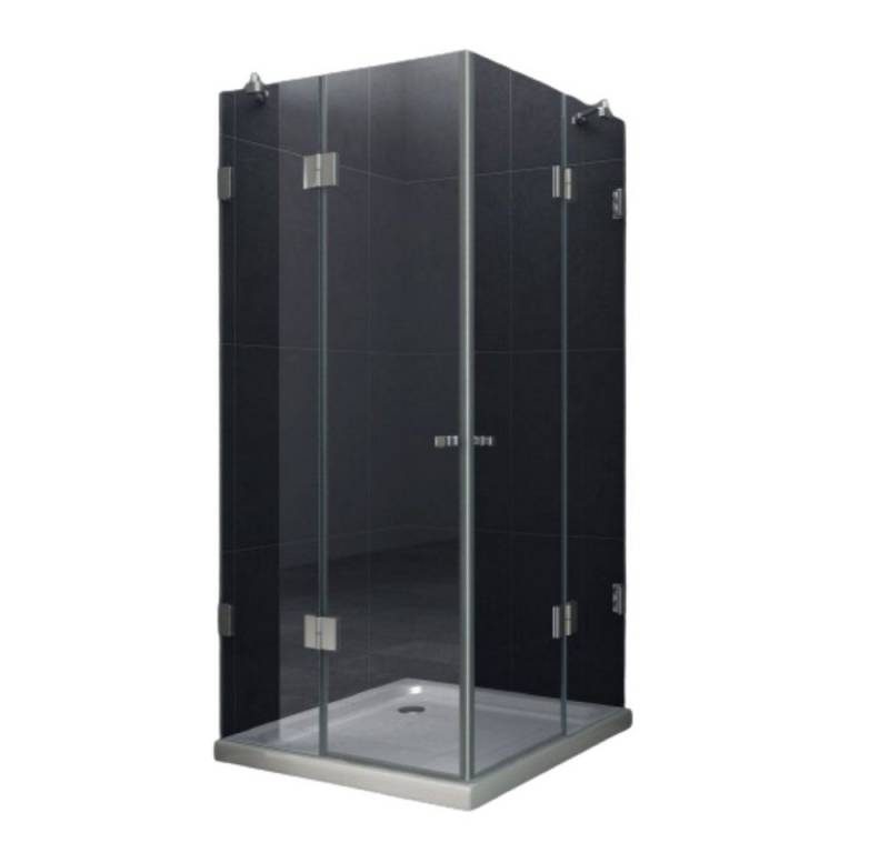 Home Systeme Eckdusche PRIME Duschkabine Dusche Duschwand Duschabtrennung Duschtür Glas ESG, BxT: 120x120 cm von Home Systeme