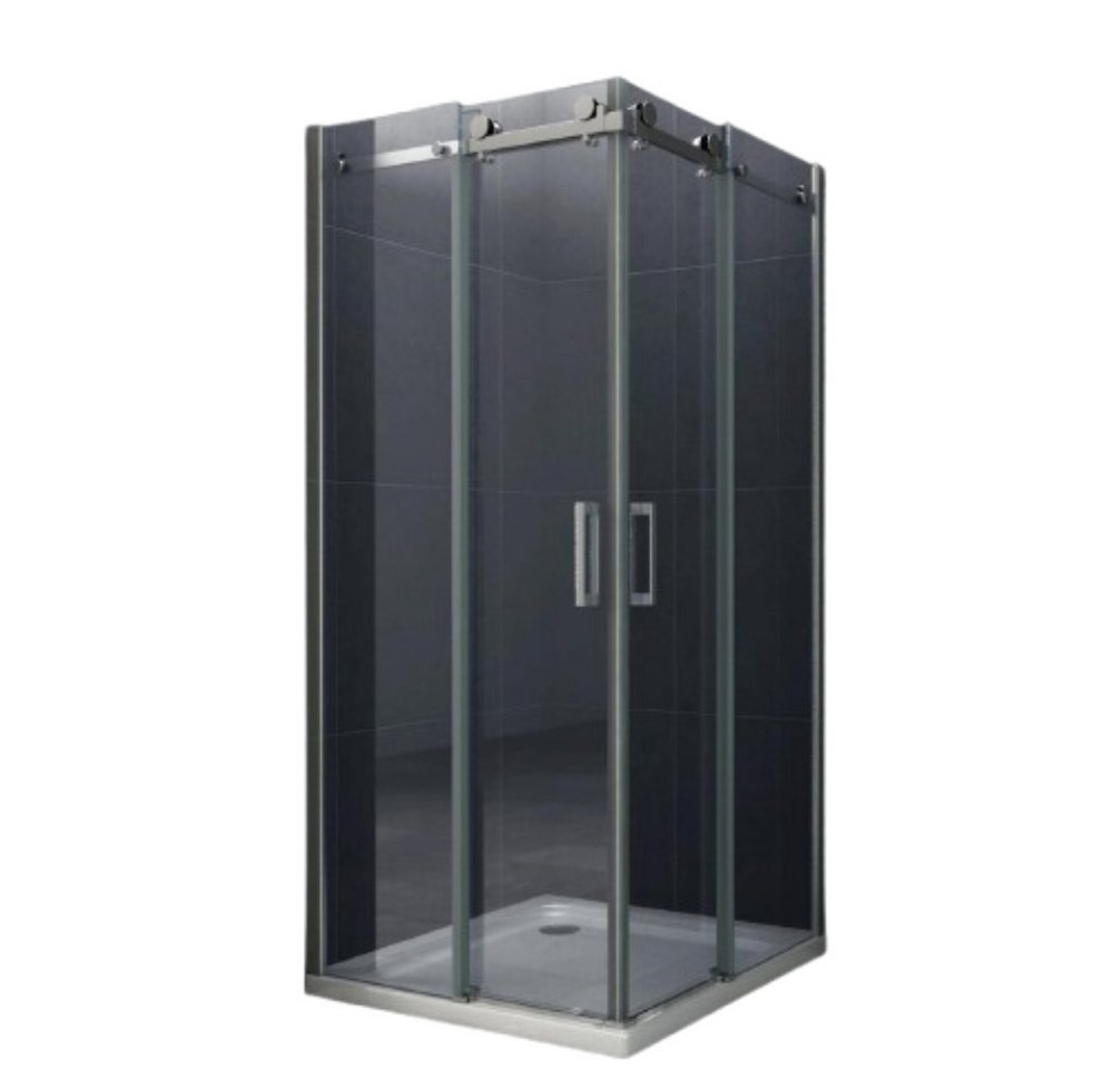 Home Systeme Eckdusche UNNA Duschkabine Dusche Duschwand Duschabtrennung Duschtür Glas ESG, BxT: 80x80 cm von Home Systeme