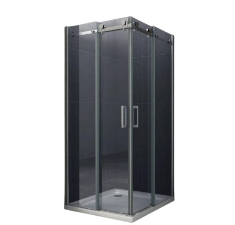 Home Systeme Eckdusche UNNA Duschkabine Dusche Duschwand Duschabtrennung Duschtür Glas ESG, BxT: 80x90 cm von Home Systeme