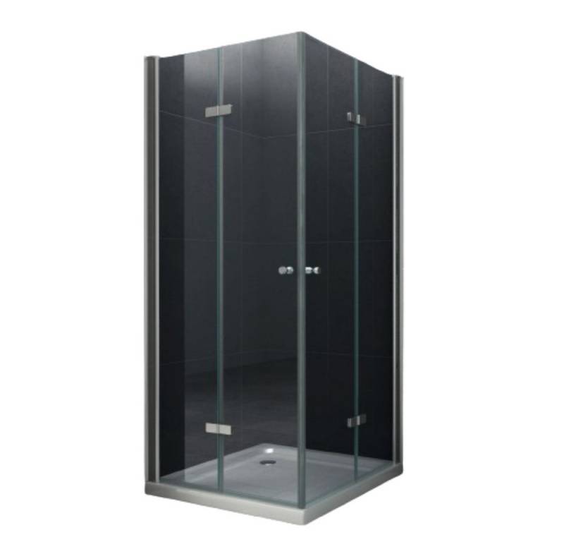 Home Systeme Eckdusche VIGO Duschkabine Dusche Duschwand Duschabtrennung Duschtür Glas ESG, BxT: 80x80 cm von Home Systeme