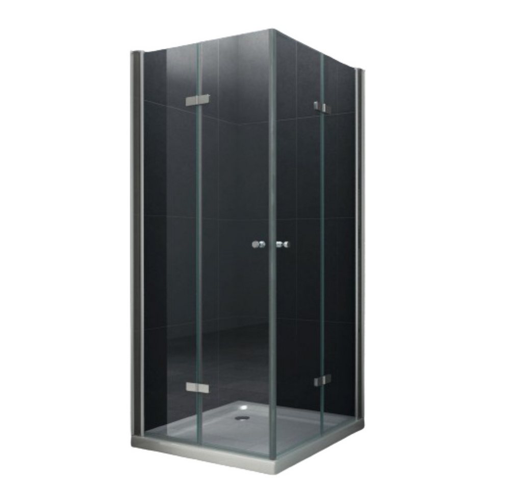 Home Systeme Eckdusche VIGO Duschkabine Dusche Duschwand Duschabtrennung Duschtür Glas ESG, BxT: 80x80 cm von Home Systeme