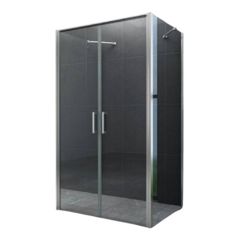 Home Systeme Runddusche ARON U Form Duschkabine Dusche Duschwand Duschabtrennung Duschtür, BxT: 80x80 cm, Einscheibensicherheitsglas von Home Systeme