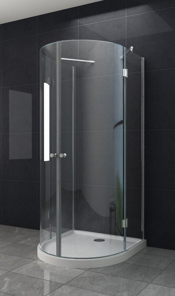 Home Systeme Runddusche BEN U Form Duschkabine Dusche Duschwand Duschabtrennung Duschtür ESG, BxT: 90x90 cm Home Systeme Runddusche BEN U Form Duschkabine Dusche Duschwand Duschabtrennung Duschtür ESG, BxT: 90x90 cm von Home Systeme