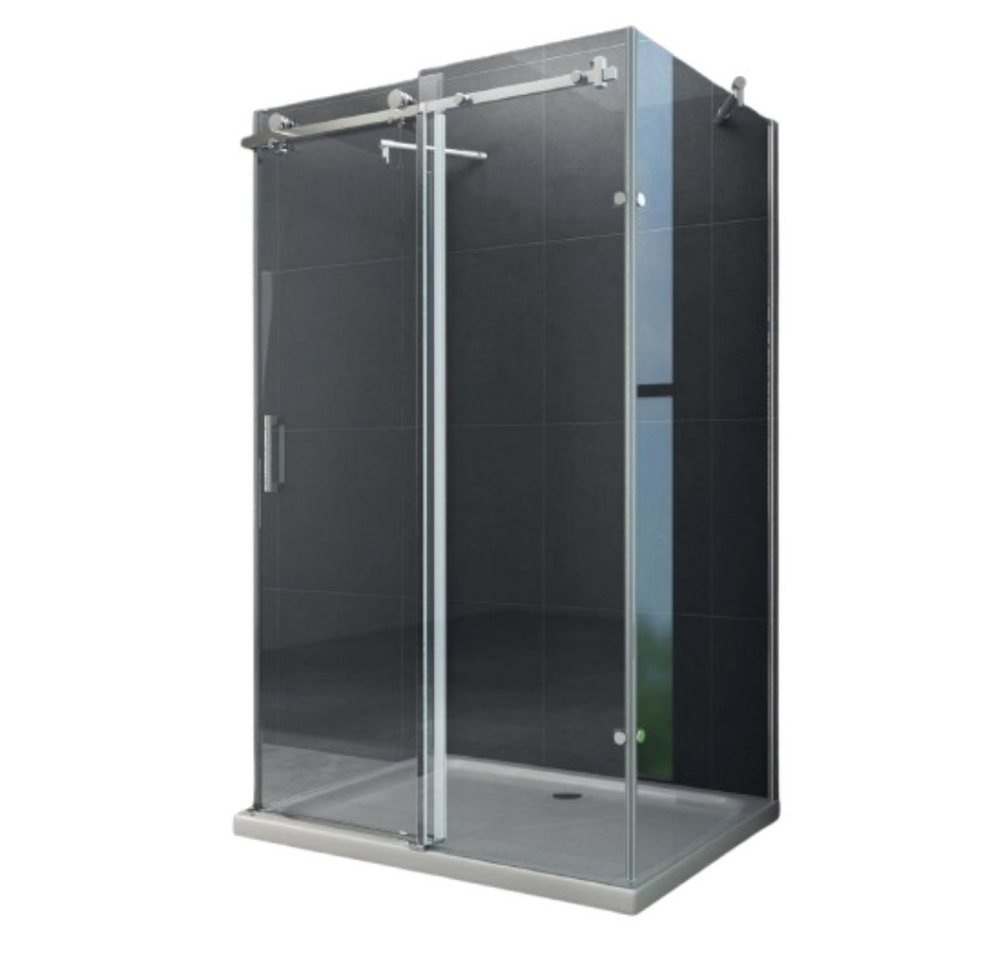 Home Systeme Runddusche VANNES U Form Duschkabine Dusche Duschwand Duschabtrennung Duschtür, BxT: 100x80 cm von Home Systeme