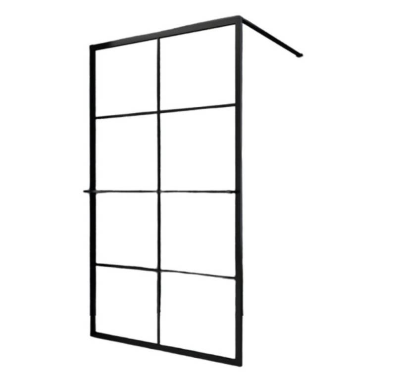 Home Systeme Walk-in-Dusche LONDON Schwarz Duschtrennwand Duschkabine Duschabtrennung Duschwand von Home Systeme