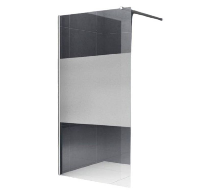 Home Systeme Walk-in-Dusche MADRID-COVER Duschtrennwand Duschkabine Duschabtrennung Satiniert ESG von Home Systeme