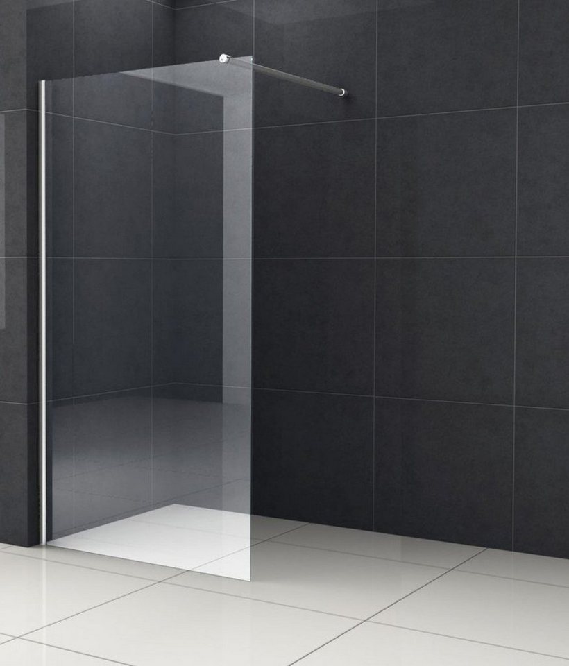 Home Systeme Walk-in-Dusche MADRID Duschtrennwand Duschkabine Duschabtrennung Glaswand Klarglas von Home Systeme