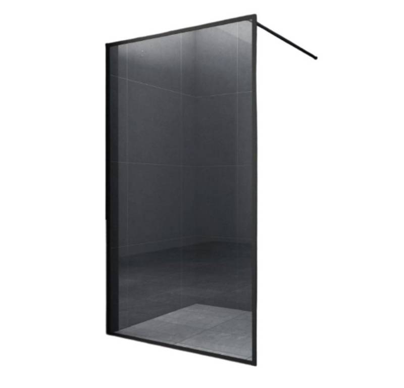 Home Systeme Walk-in-Dusche MINSK Schwarz Duschtrennwand Duschkabine Duschabtrennung Duschwand von Home Systeme