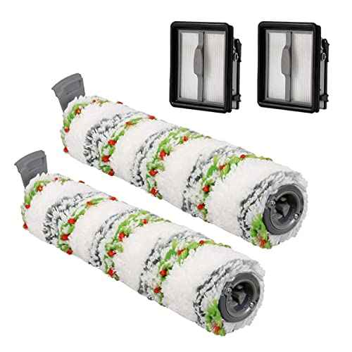 Home Times Bürstenwalze für Bissell CrossWave X7 Pet Pro 2955N,3479N Multi-Surface All in One Nass-Trocken-Staubsauger und Filter (Grünes Haustier) von Home Times