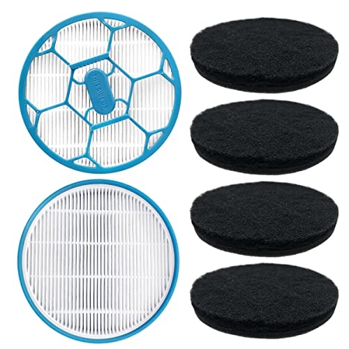 Home Times Hepa Filter Schwamm Ersatz Zubehör für Neabot P2 Pro/Neakasa P2 Pro Pet Grooming Kit Vakuum(2 Hepa Filter+4 Schwämme) von Home Times