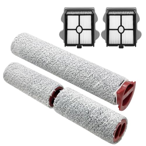 HomeTimes Ersatzteile Bürstenwalze und Staubsaugerfilter für Roborock Dyad Pro Nass Trockensauger (3 Bürstenwalze + 1 HEPA-Filter) (Nicht geeignetes Modell Dyad) von Home Times