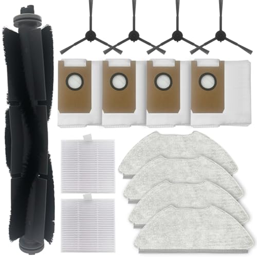 HomeTimes Ersatzteile für AIRROBO T20 Saugroboter Ersatz Zubehör mit 1 Gummibürste 2 HEPA-Filter 4 Seitenbürsten 4 Staubbeutel 4 Mop 15tlg. HomeTimes Ersatzteile für AIRROBO T20 Saugroboter Ersatz Zubehör mit 1 Gummibürste 2 HEPA-Filter 4 Seitenbürsten 4 Staubbeutel 4 Mop 15tlg. von Home Times