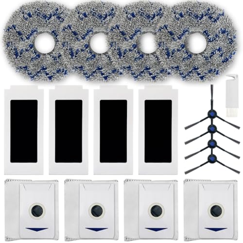 HomeTimes Ersatzteile für ECOVACS DEEBOT T30 Omni/ECOVACS DEEBOT T30 PRO Omni Saugroboter Zubehör mit 4 HEPA-Filter 4 Mop-Pads 4 Seitenbürsten 4 Staubbeutel 17tlg. HomeTimes Ersatzteile für ECOVACS DEEBOT T30 Omni/ECOVACS DEEBOT T30 PRO Omni Saugroboter Zubehör mit 4 HEPA-Filter 4 Mop-Pads 4 Seitenbürsten 4 Staubbeutel 17tlg. von Home Times