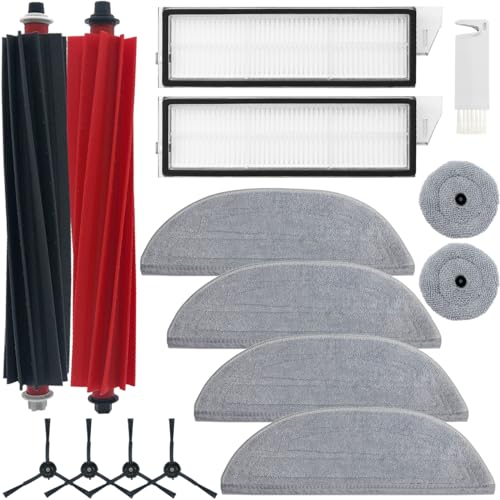 HomeTimes Ersatzteile für Roborock S8 MaxV Ultra Saugroboter Zubehör mit 2 Gummibürsten 2 HEPA-Filter 6 Mop-Pads 4 Seitenbürsten 14tlg. HomeTimes Ersatzteile für Roborock S8 MaxV Ultra Saugroboter Zubehör mit 2 Gummibürsten 2 HEPA-Filter 6 Mop-Pads 4 Seitenbürsten 14tlg. von Home Times