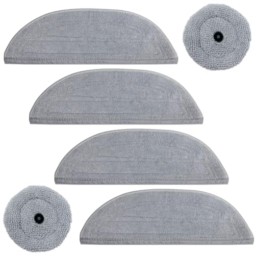 Hometimes Ersatz Mop Kompatibel mit Roborock S8 MaxV Ultra Saugroboter Mikrofaser Wischtücher Wiederverwendbar Zubehör Nachfüllpackung Mopp für alle Böden und Oberflächen, 6 Stück Hometimes Ersatz Mop Kompatibel mit Roborock S8 MaxV Ultra Saugroboter Mikrofaser Wischtücher Wiederverwendbar Zubehör Nachfüllpackung Mopp für alle Böden und Oberflächen, 6 Stück von Home Times