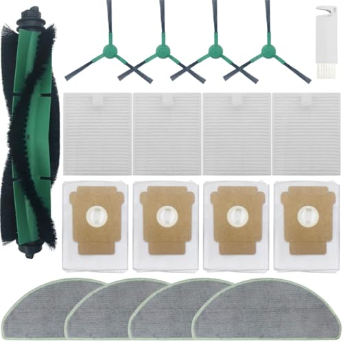 Hometimes Ersatzteile Kompatibel mit iRobot Roomba 105 Combo Saug- und Wischroboter Zubehör mit 1 Gummibürsten 2 HEPA-Filter 4 Staubbeutel 4 Mop-Pads 4 Seitenbürsten 15-tlg. Hometimes Ersatzteile Kompatibel mit iRobot Roomba 105 Combo Saug- und Wischroboter Zubehör mit 1 Gummibürsten 2 HEPA-Filter 4 Staubbeutel 4 Mop-Pads 4 Seitenbürsten 15-tlg. von Home Times