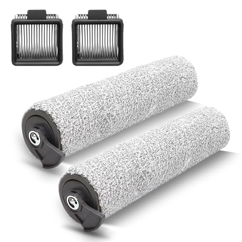Hometimes Premium Zubehörset für Dreame H11 und H11 H12 Core MAX Nass-/Trockensauger - Ersatz Bürstenwalze und Staubsaugerfilter (2 Walzenbürsten + 2 HEPA-Filter) von Home Times