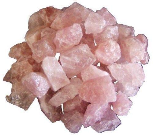 Rosenquarz Rohsteine klein 1000 g | Naturbelassener Edelstein rosa, ideal zur Dekoration für Zimmerbrunnen und Leuchtschalen | Sehr bekannter Heilstein und zur Verwendung als Wasserstein von hometrendsandmore