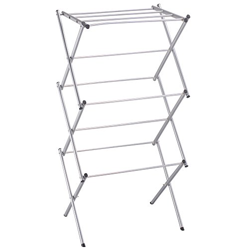 Home Vida 3-Tier-Reinigungstuch Trockner/Wäscheständer, Metall, Silber von Home Vida