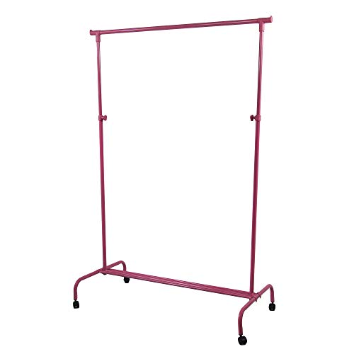 Home Vida Verstellbarer Kleiderständer für Einzelkleiderständer, Rosa von Home Vida