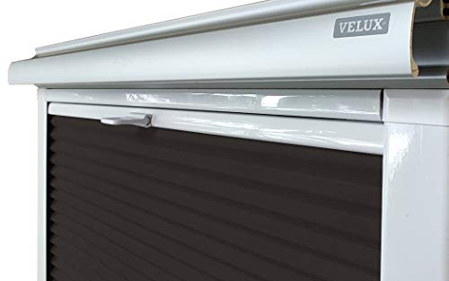 Home-Vision® Dachfenster Premium Plissee Faltrollo ohne Bohren(Schwarz für MK08 - Weiß) Blickdicht Sonnenschutz, Alle Montage-Teile inklusive von Home-Vision