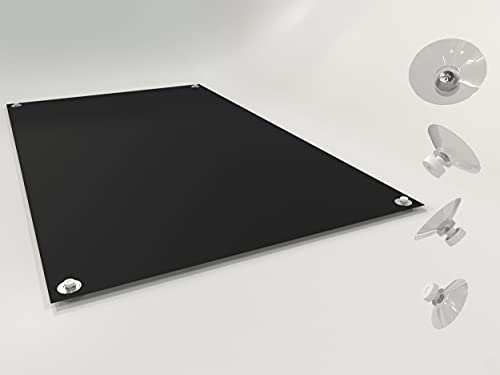 Home-Vision® Dachfensterrollo Verdunkelungsrollo Velux-kompatibel ohne Bohren mit Saugnäpfen Lichtundurchlässig Thermorollo Thermo-Rollo für Dachfensterr (Schwarz, M08-60cm x 115cm) von Home-Vision