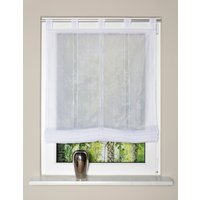 HOME WOHNIDEEN Raffrollo "ALNUR" mit Schlaufen freihängend Schlaufenrollo Längsstreifen HOME WOHNIDEEN Raffrollo "ALNUR" mit Schlaufen freihängend Schlaufenrollo Längsstreifen von Home Wohnideen