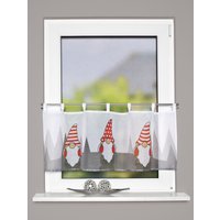 HOME WOHNIDEEN Scheibengardine "IMPALO", (1 St.), Schlaufencafehaus Voile digital bedruckt von Home Wohnideen