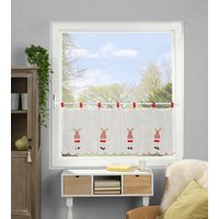 HOME WOHNIDEEN Scheibengardine "RUDOLF" Schlaufen 1 Stk. tlg. HxB: 45x120 von Home Wohnideen