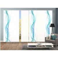 HOME WOHNIDEEN Schiebegardine "6ER SET HAZE" Paneelwagen 6 Stk. tlg. HxB: 245x60, Schiebevorhang 6er Set Digitaldruck von Home Wohnideen