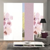 HOME WOHNIDEEN Schiebegardine "BONITA 4er SET", (4 St.), Schiebevorhang Digidruck 4er Set BONITA von Home Wohnideen