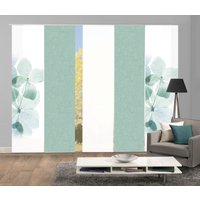 HOME WOHNIDEEN Schiebegardine "BONITA 5er SET", (5 St.), Schiebevorhang Digidruck 5er Set BONITA von Home Wohnideen