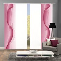 HOME WOHNIDEEN Schiebegardine "FILIZ 4er SET", (4 St.), Schiebevorhang Digidruck 4er Set FILIZ von Home Wohnideen