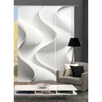 HOME WOHNIDEEN Schiebegardine "GORETI 3ER SET" Paneelwagen 3 Stk. tlg. SET,SEIDENOPTIK,DIGITALDRUCK von Home Wohnideen